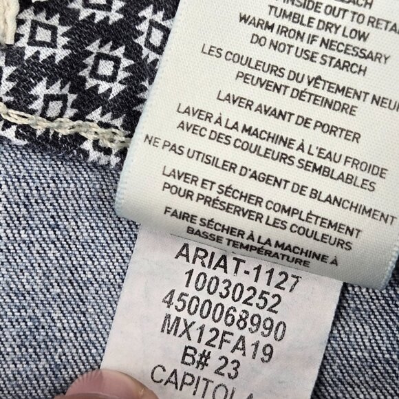 Ariat Real Jeans Womens 28x31 R Bootcut Raw Hem Distressed Low Rise Capitola - Picture 14 of 14